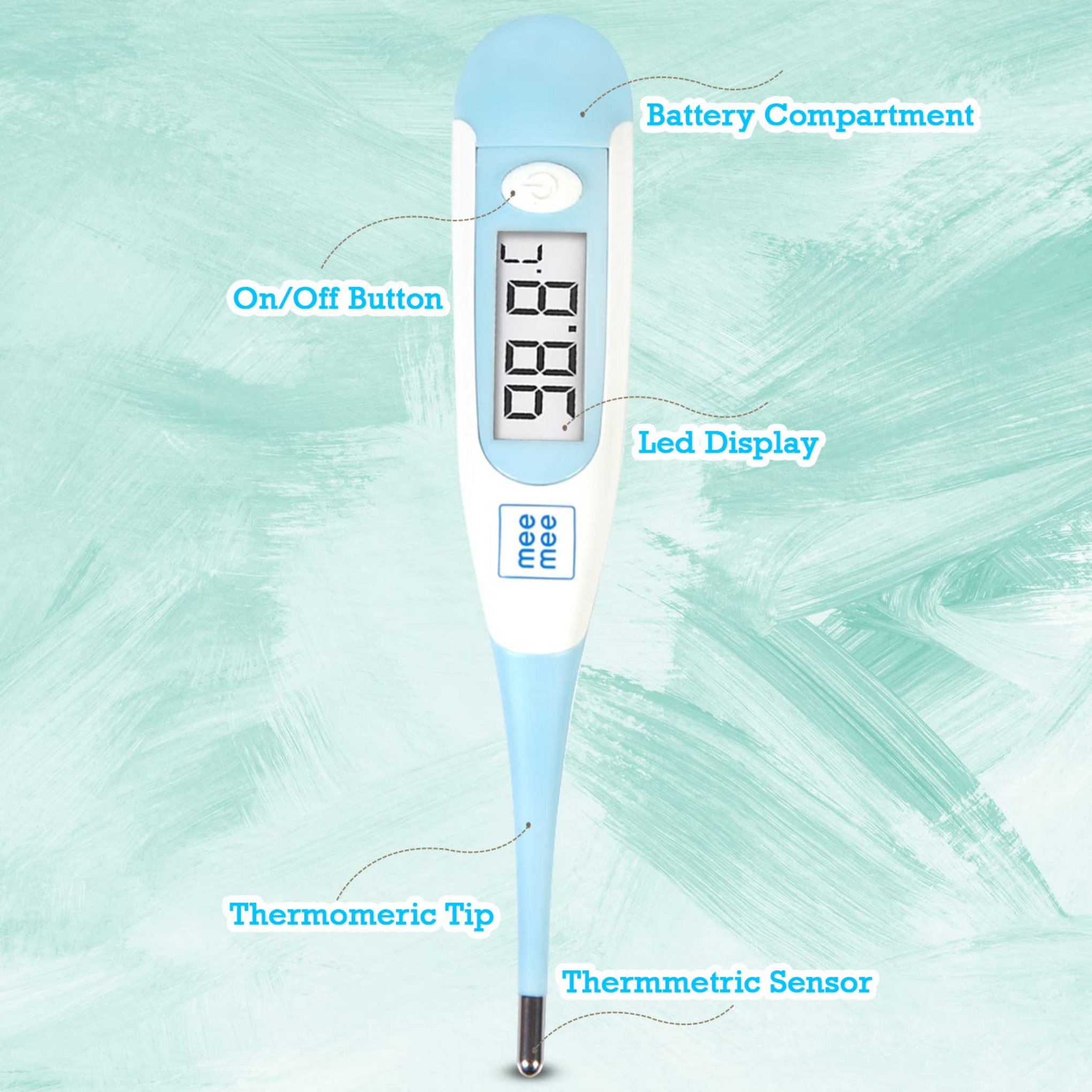 Mee Mee Accurate Flexible Digital Thermometer with Quick Reading of Temperature