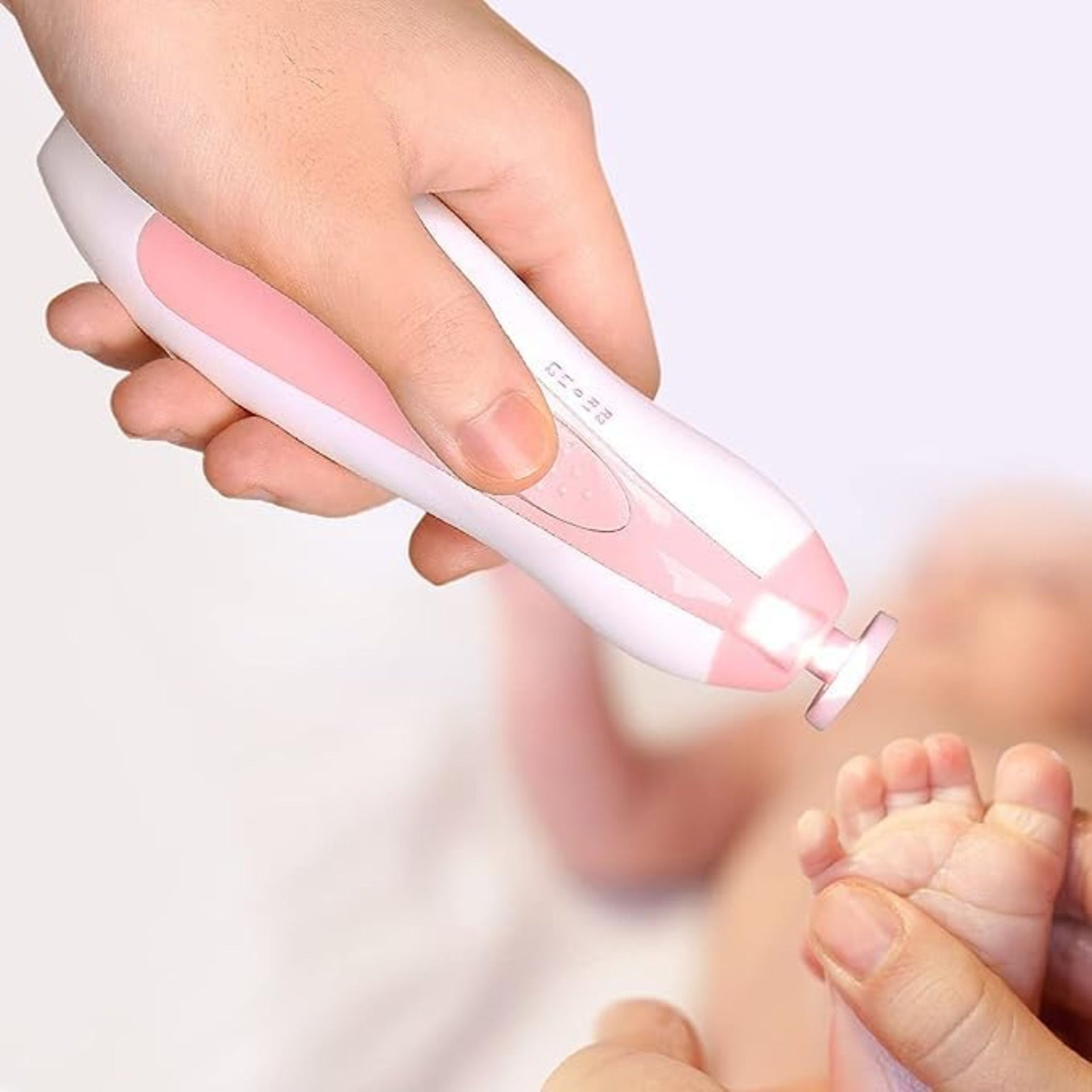 Smile Baby Electric Nail Trimmer For Baby, Baby Nail Trimmer, Baby Nail Cutter, Nail Trimmer For New Born Baby, Kids Nail Cutter With Light (Pink)