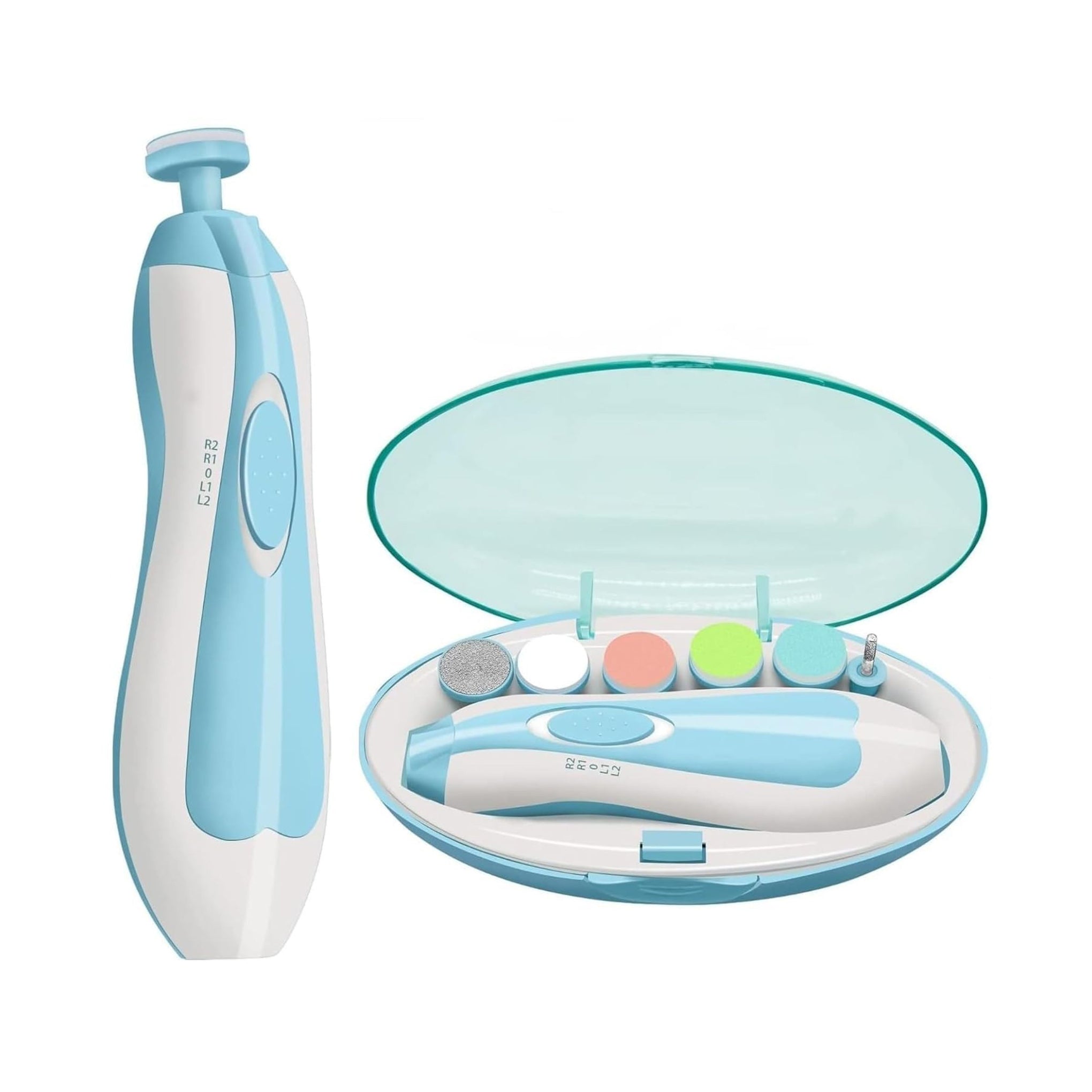 Smile Baby Electric Nail Trimmer For Baby, Baby Nail Trimmer, Baby Nail Cutter, Nail Trimmer For New Born Baby, Kids Nail Cutter With Light (Blue)