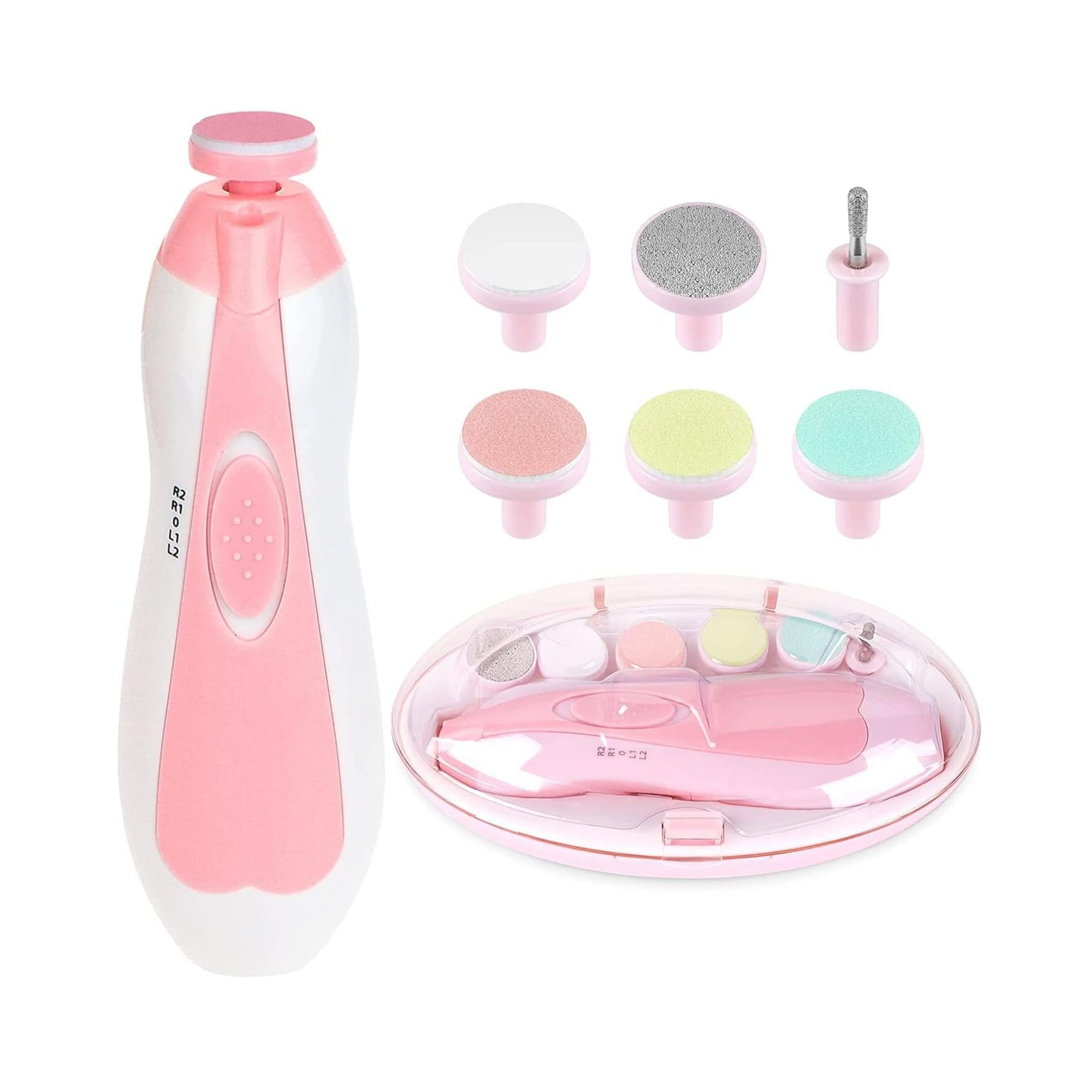 Smile Baby Electric Nail Trimmer For Baby, Baby Nail Trimmer, Baby Nail Cutter, Nail Trimmer For New Born Baby, Kids Nail Cutter With Light (Pink)