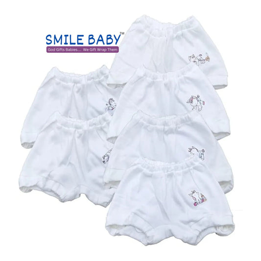 SMILE BABY Unisex Cotton Panties (Pack of 6).