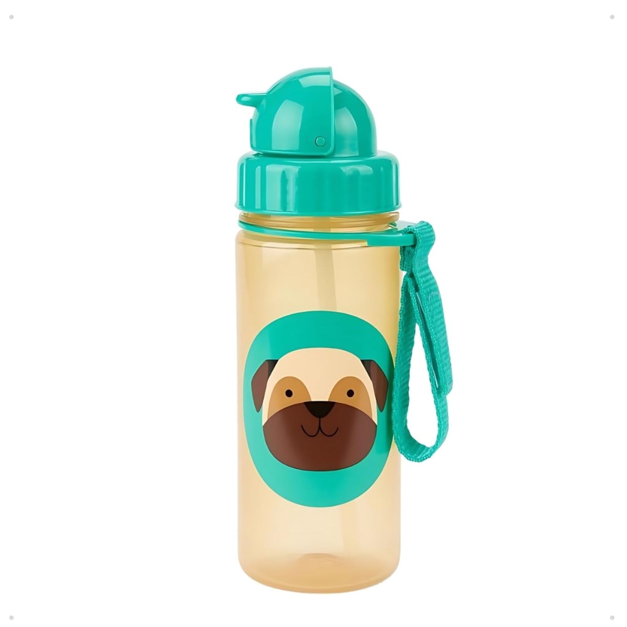 Skip Hop Zoo Straw Bottle Polypropylene Pug (18 Months to 36 Months)