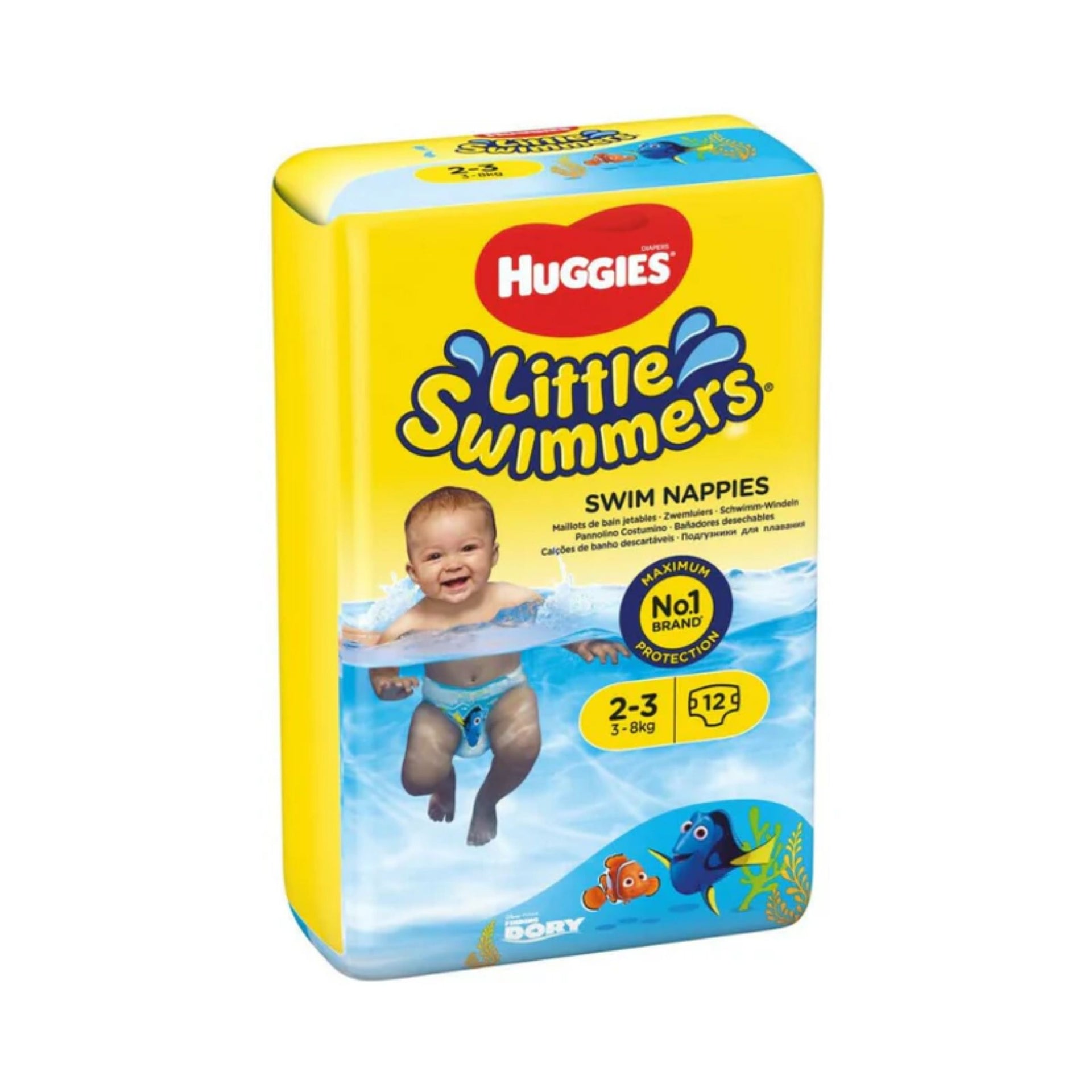 Huggies Little Swimmers Swim Nappies, Size 2 To Size 3, 3kg-8kg, 12Pants